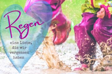 Kinder im Regen