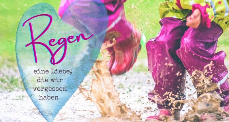 Kinder im Regen