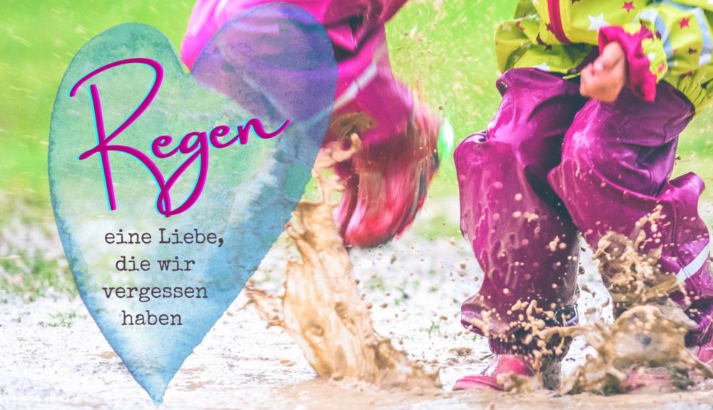 Kinder im Regen
