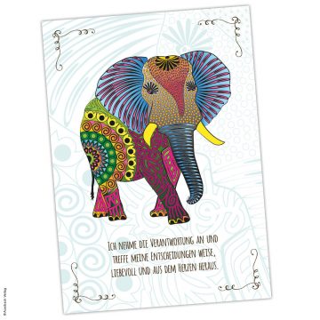 Krafttierkarte Elefant