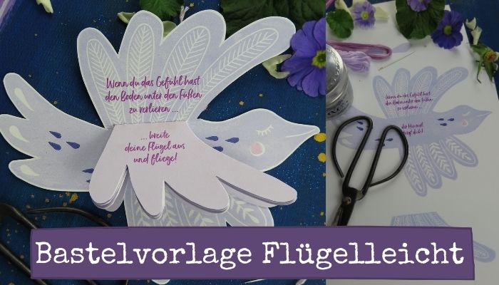 Bastelvorlage Flügelleicht