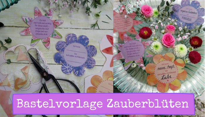 Bastelvorlage Zauberblueten