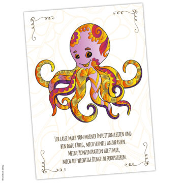 Oktopus Krafttierkarte