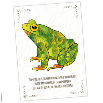 Kraftkarte Frosch