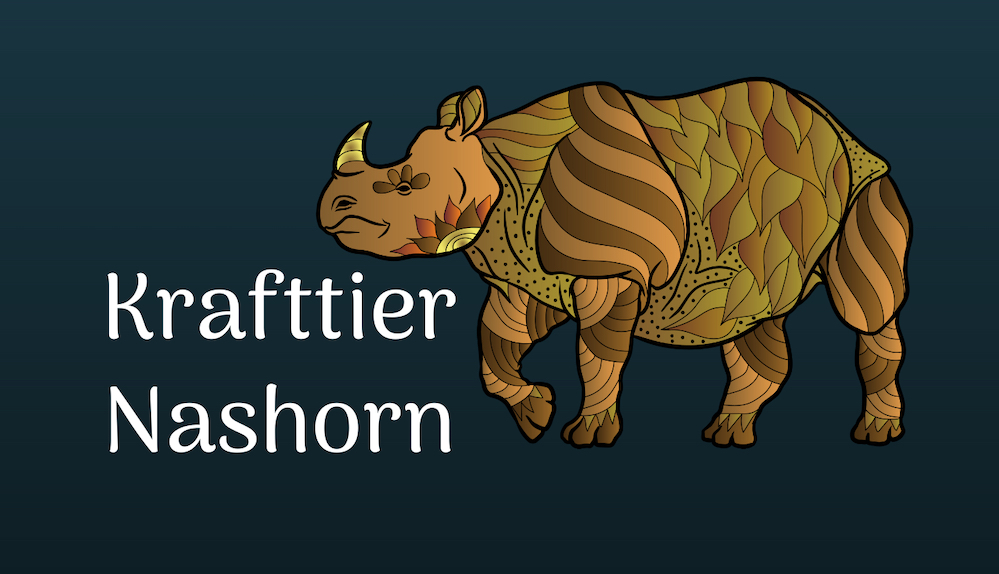 Nashorn als Krafttier