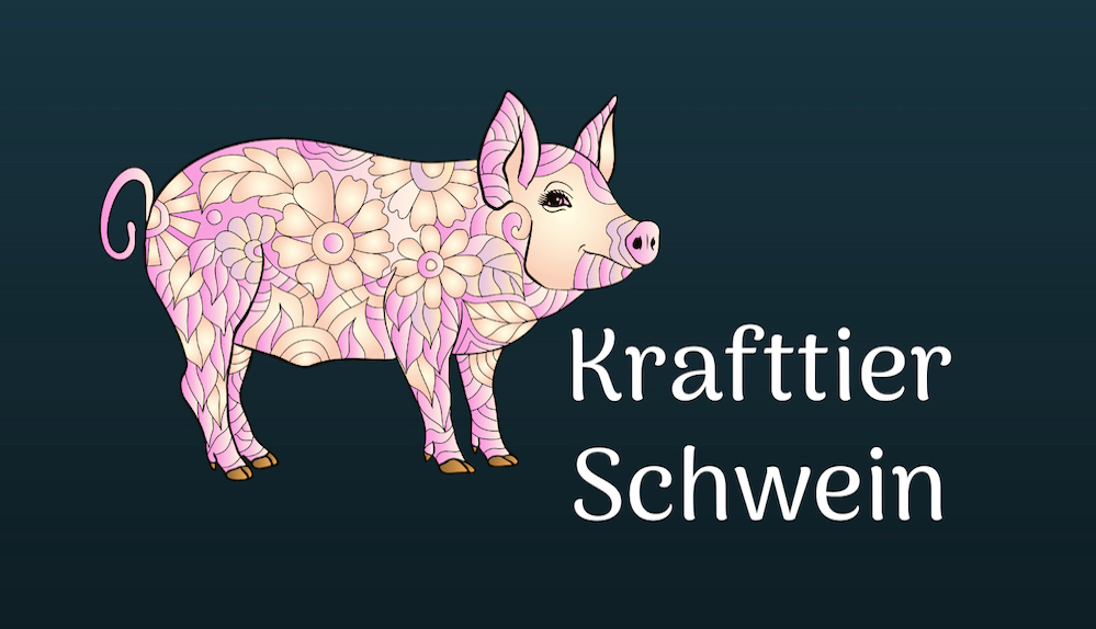 Anhänger Schwein Gute Fahrt  Message to Go, Anhänger mit