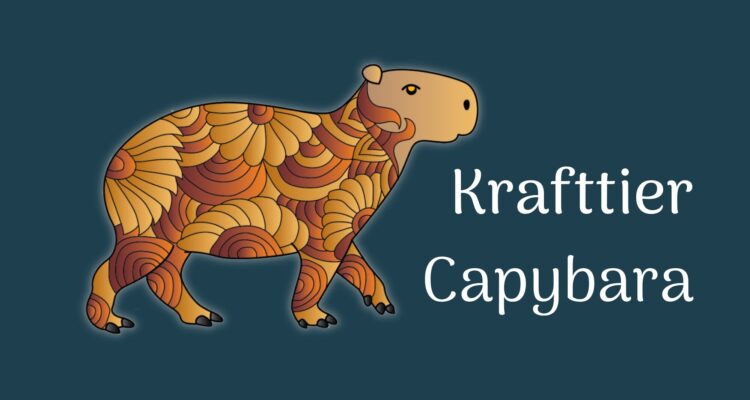 Krafttier Capybara (Wasserschwein)