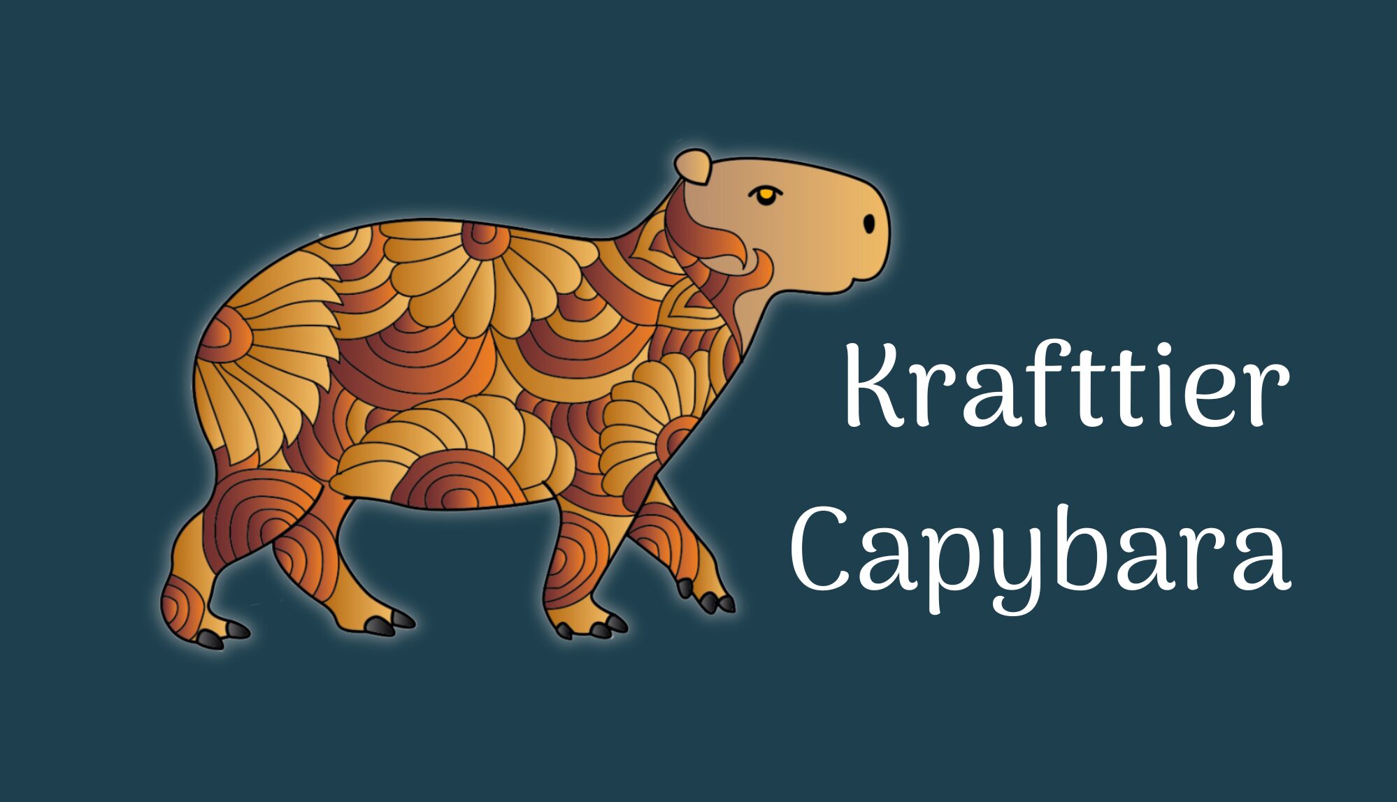 Krafttier Capybara (Wasserschwein)
