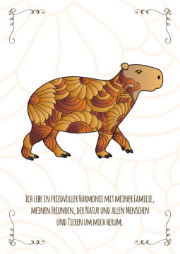 Capybara Postkarte