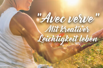 Mit Leichtigkeit Leben Frau im Feld