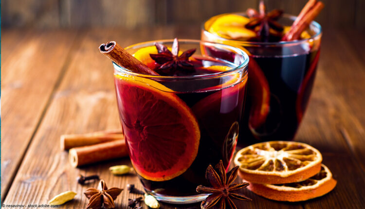 Glühwein im Glas