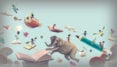 Traumbild mit fliegendem Elefant