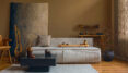 Wohnzimmer im Wabi-Sabi-Stil