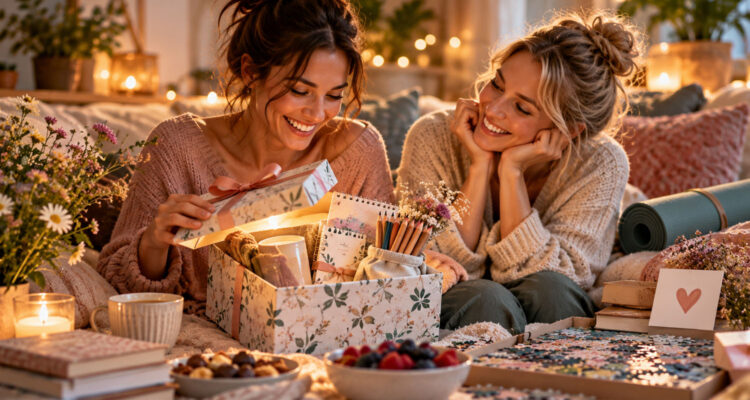 Freundinnen und Geschenke
